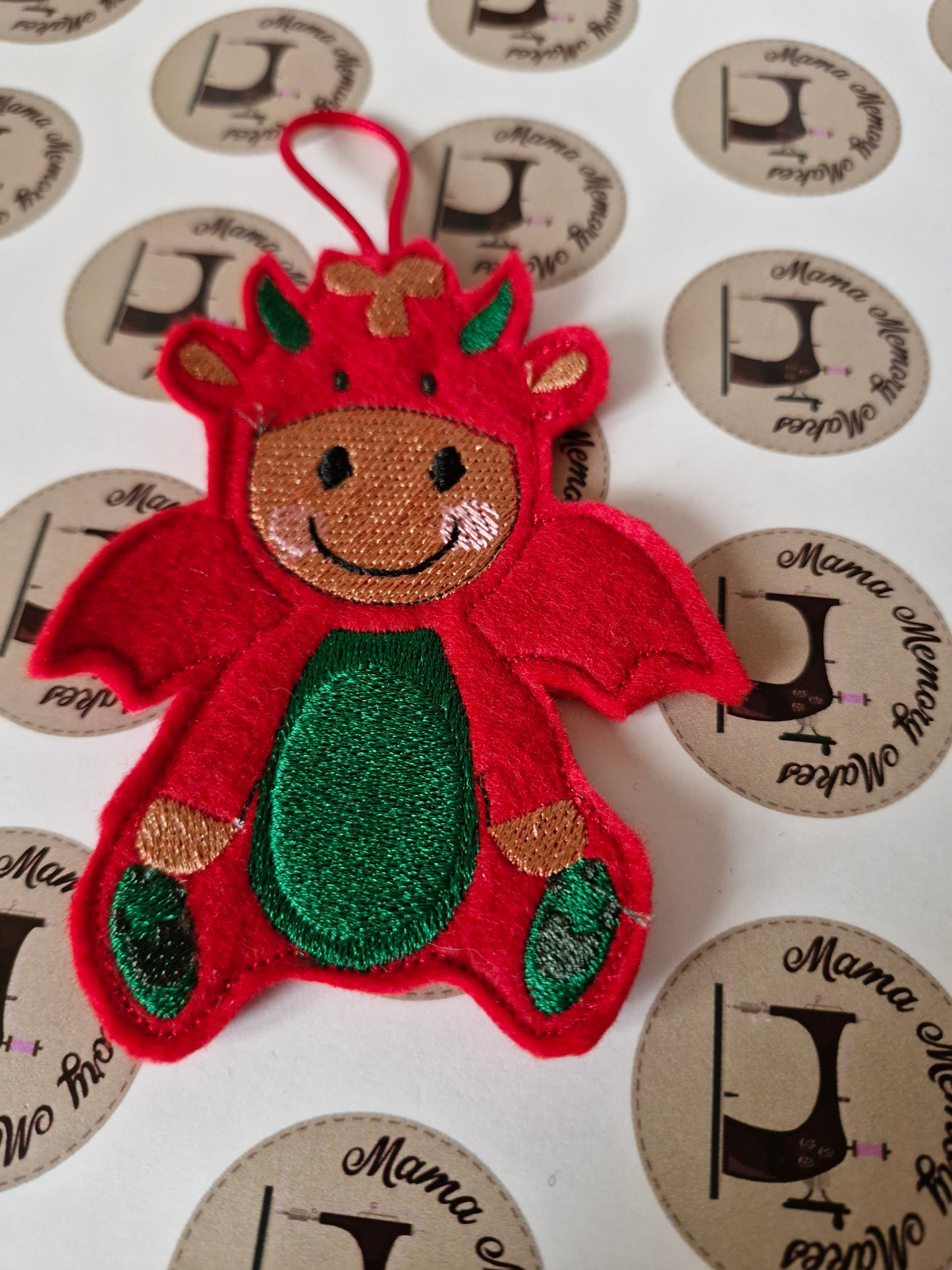 Welsh dragon gingerbread decoration