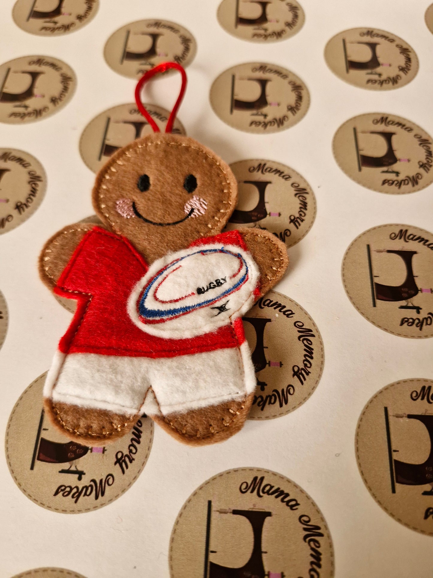 Wales rugby gingerbread decoration