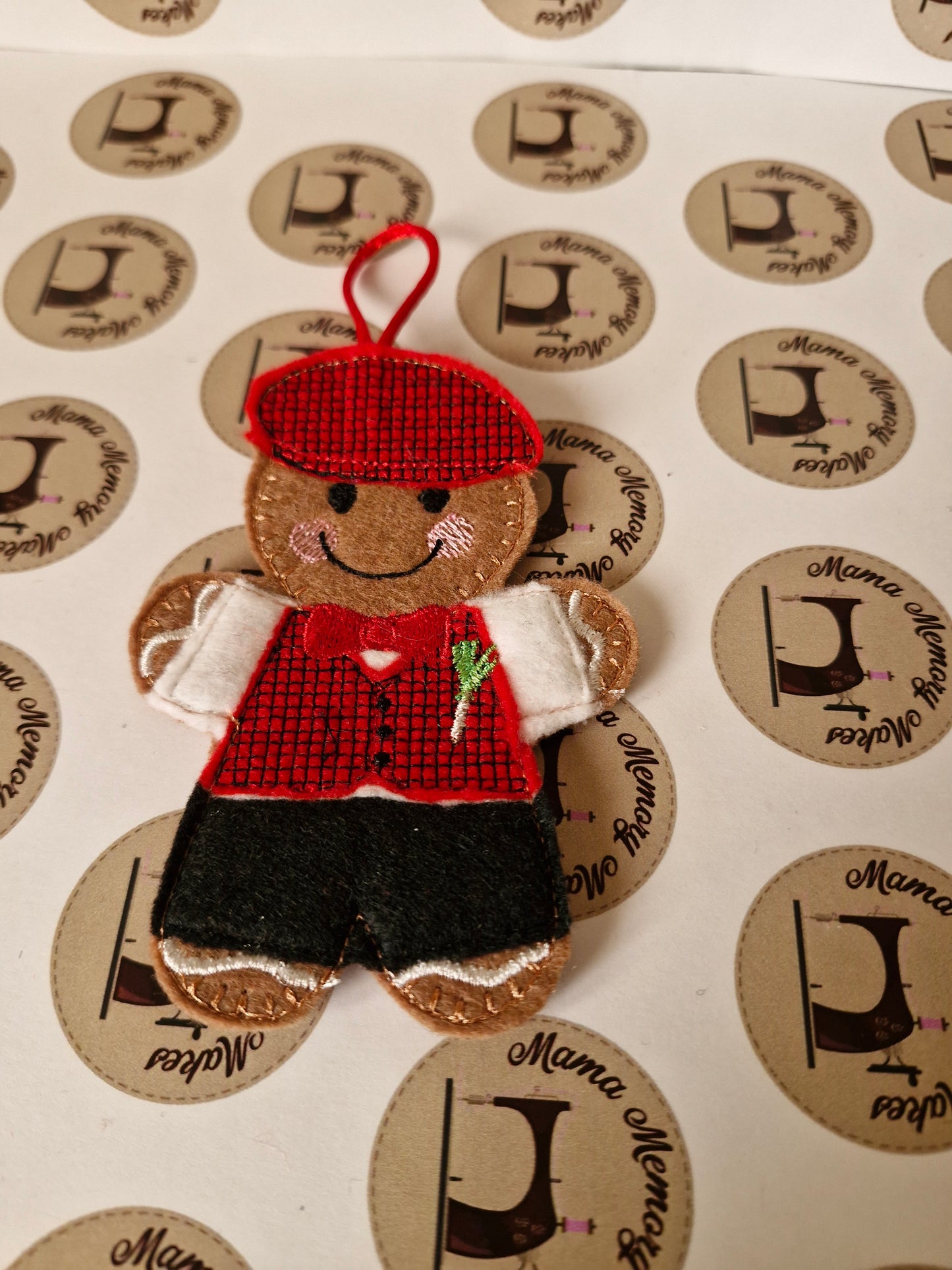 Welsh Boy gingerbread hanging decoration