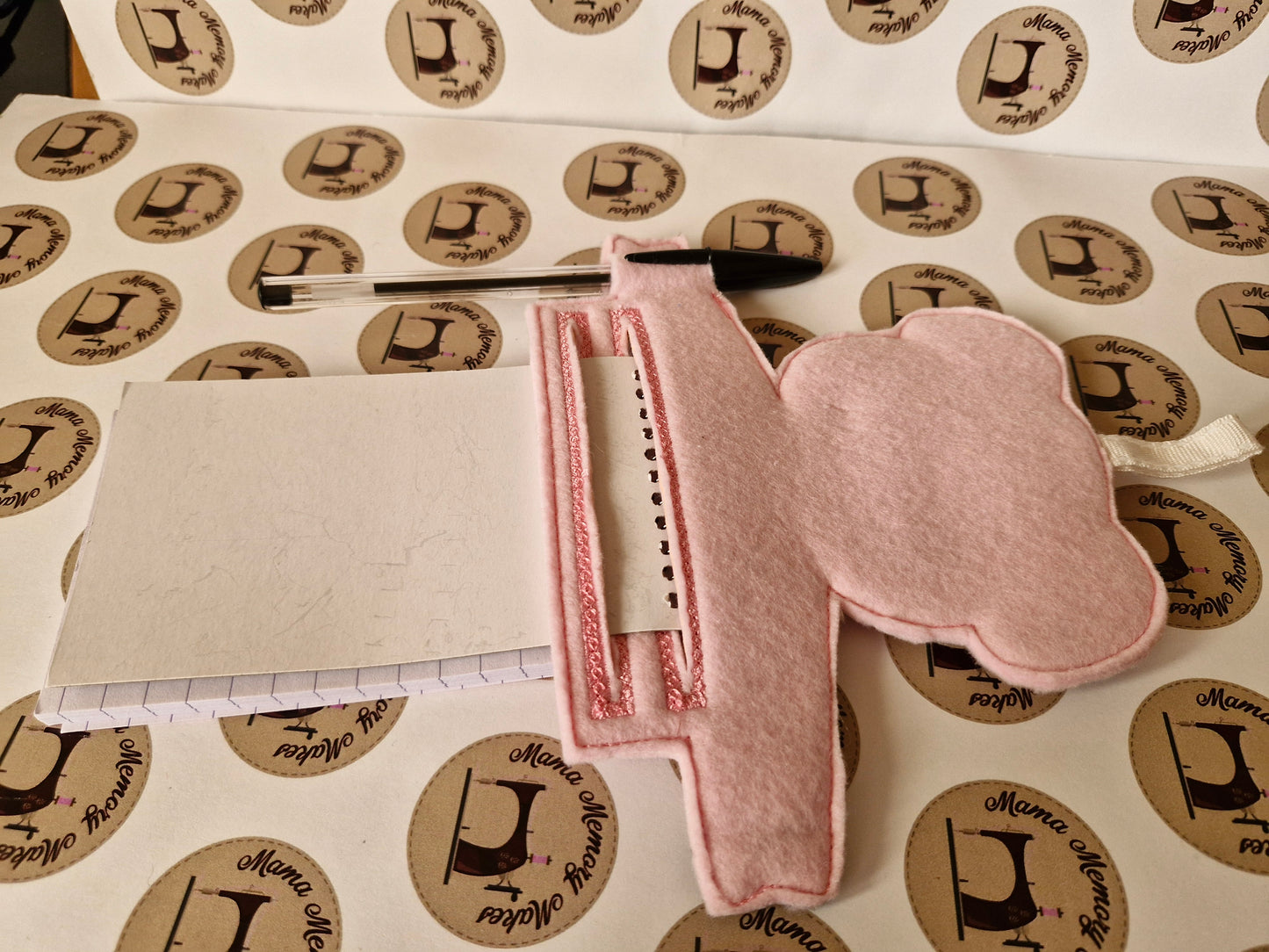pig notebook holder