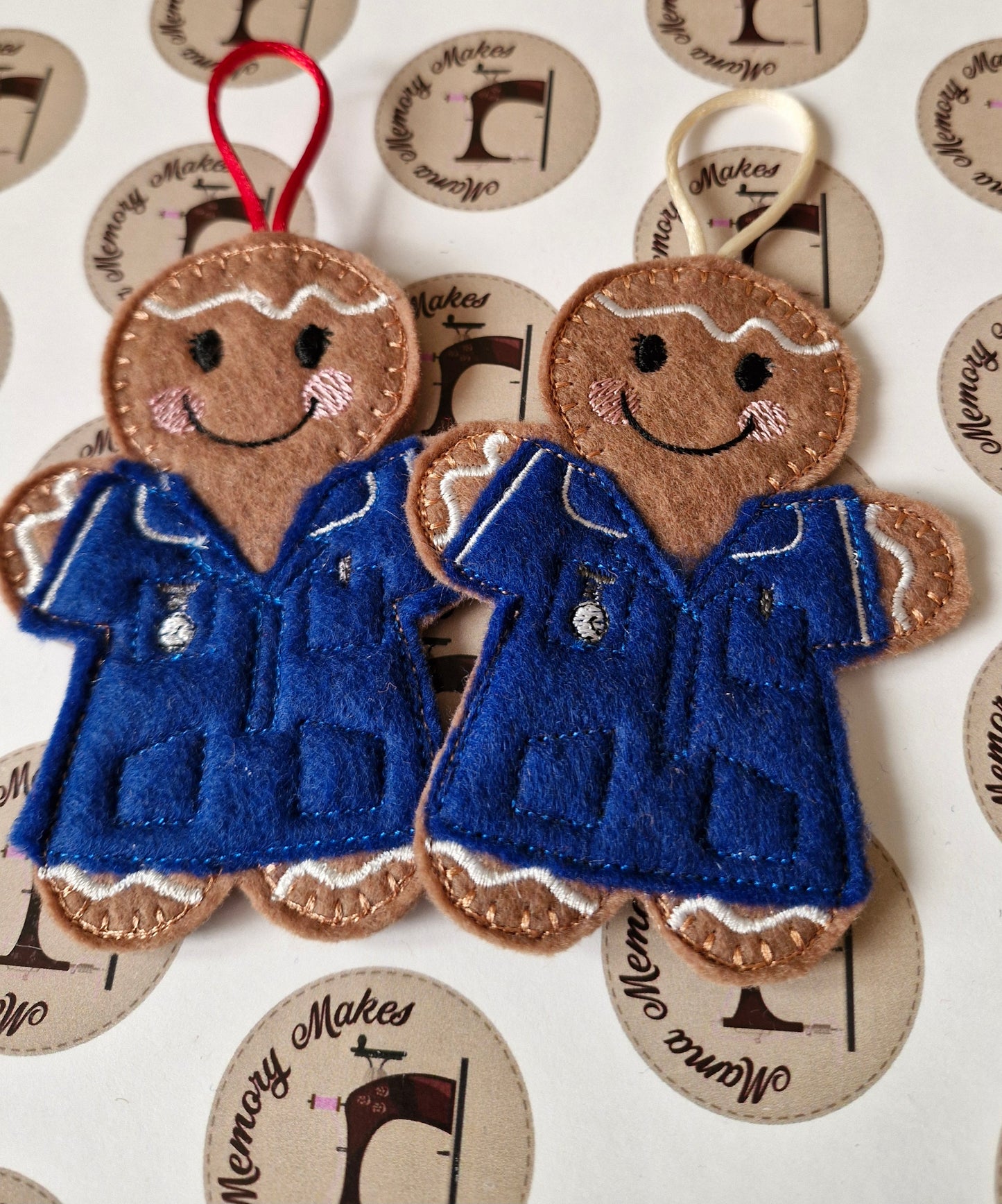 Nurse hanging decoration, dark blue uniform