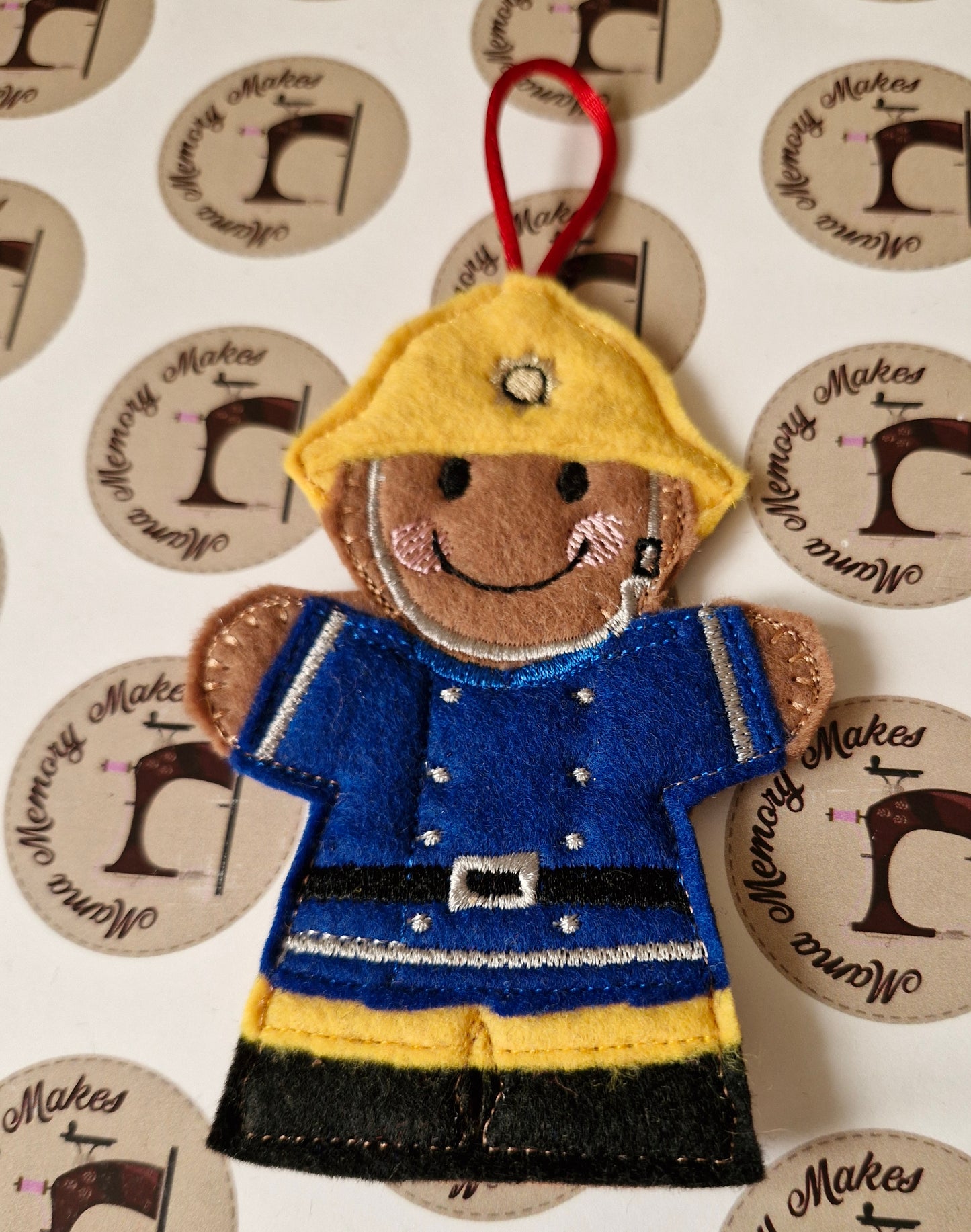 Traditional fireman Christmas decoration
