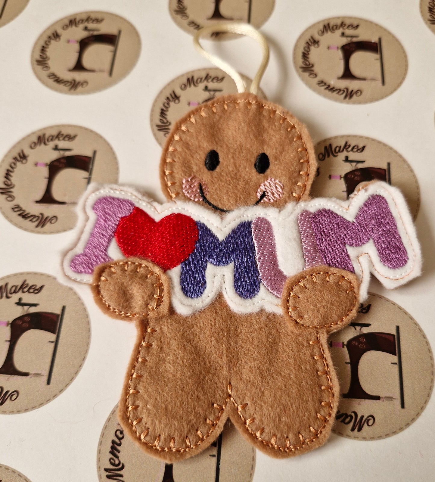 Gingerbread decoration, love mum
