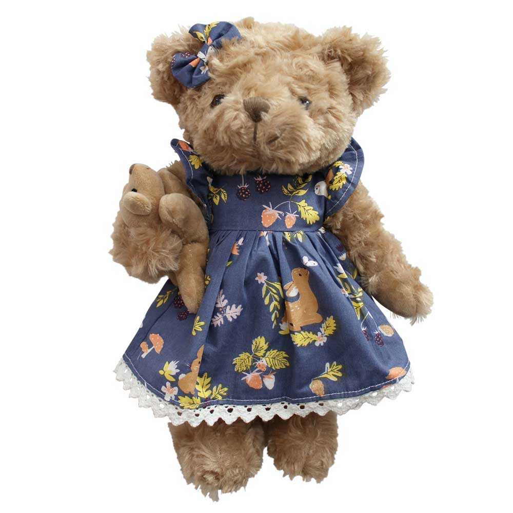 Woodland Print Teddy Bear