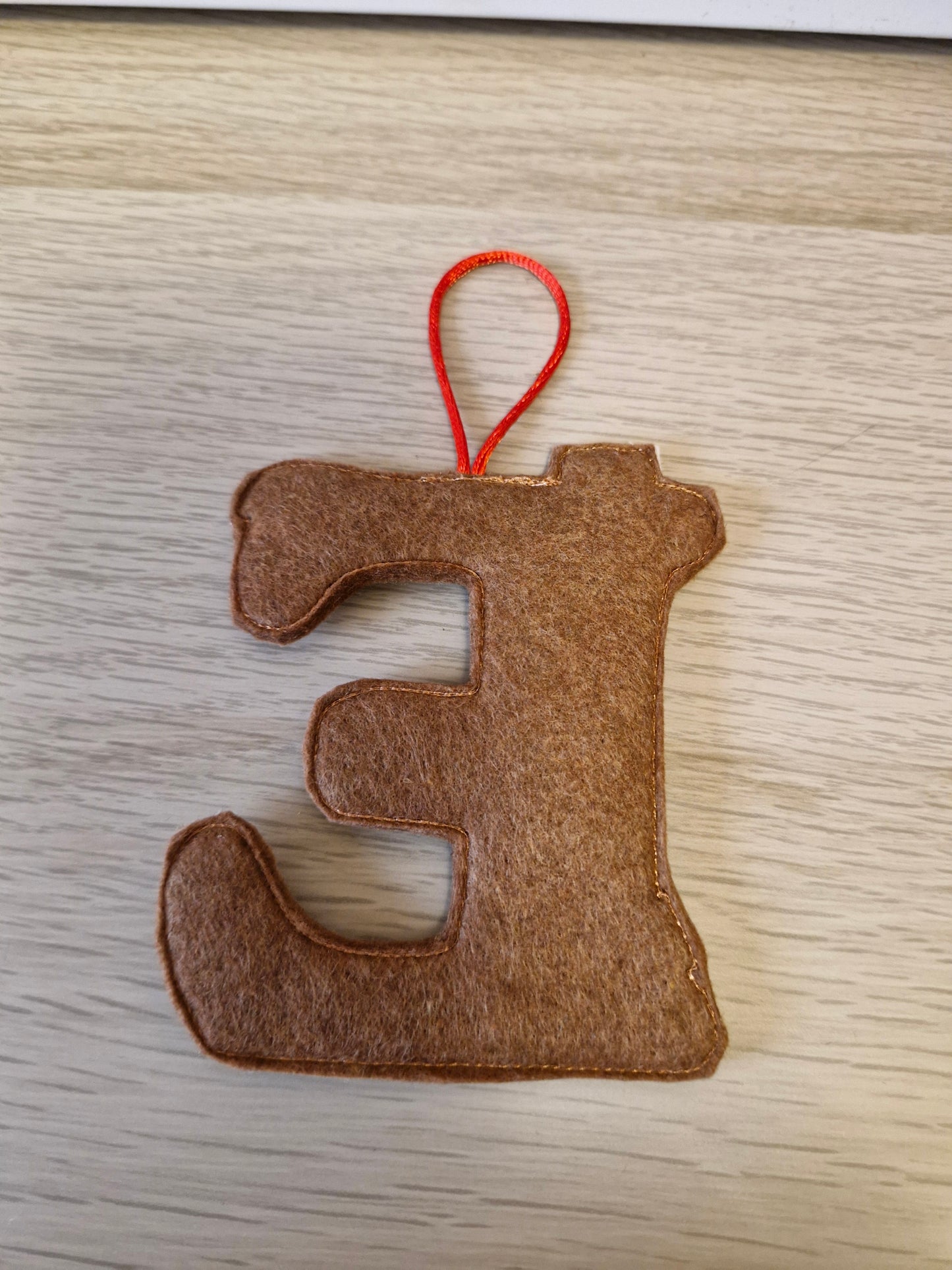 Gingerbread letter E