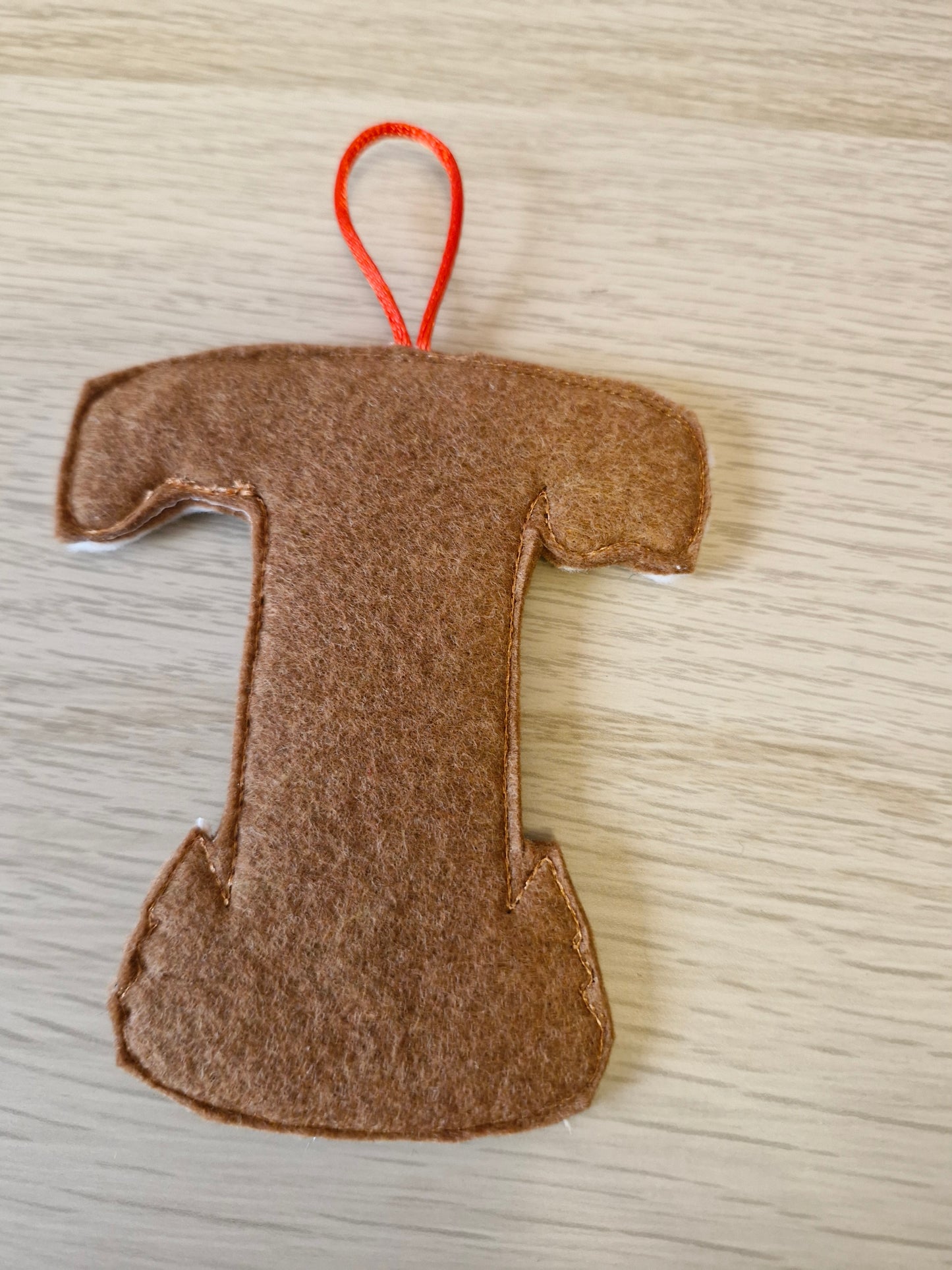 Gingerbread letter T