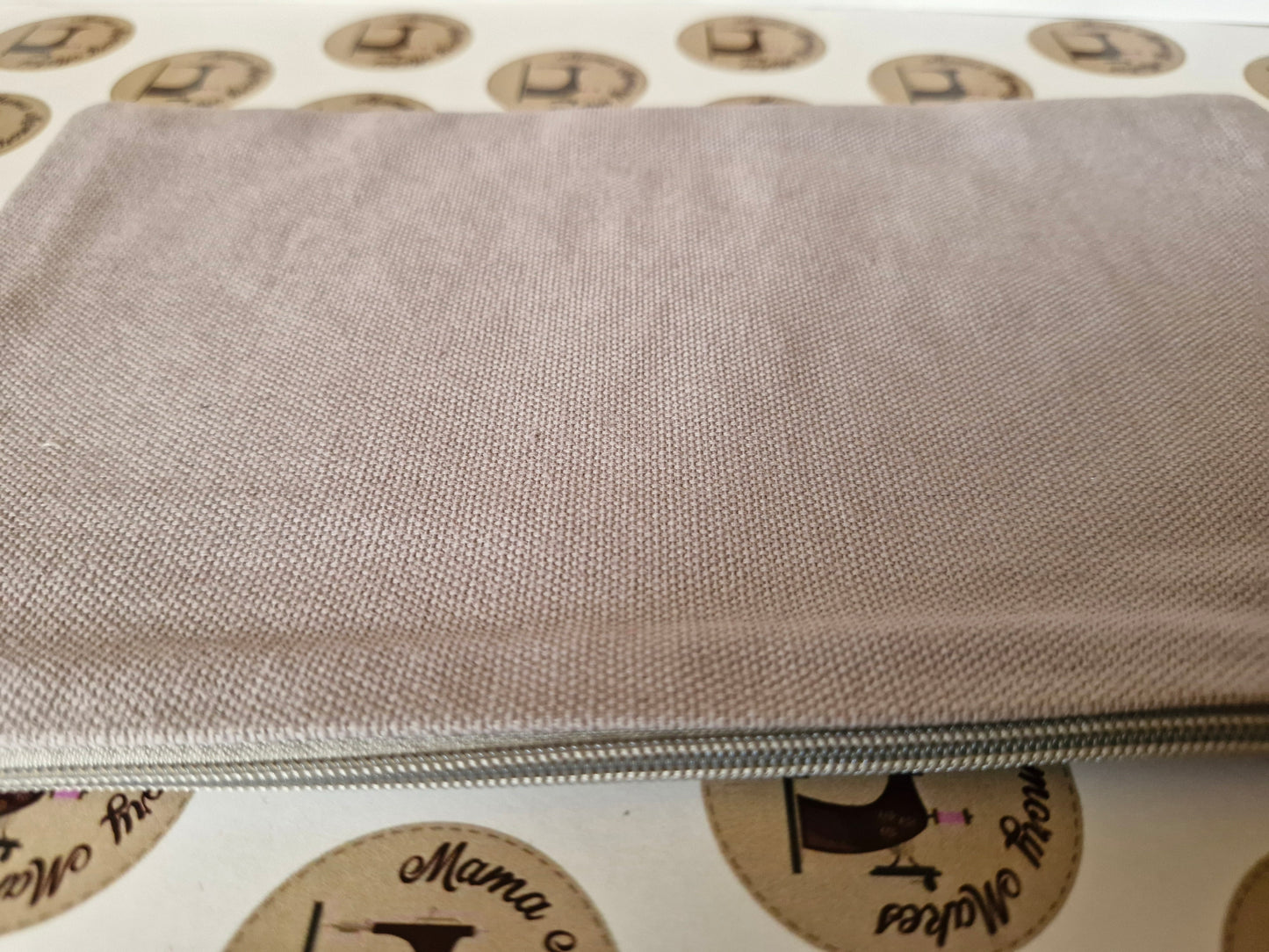 Grey cotton embroidered airplane case