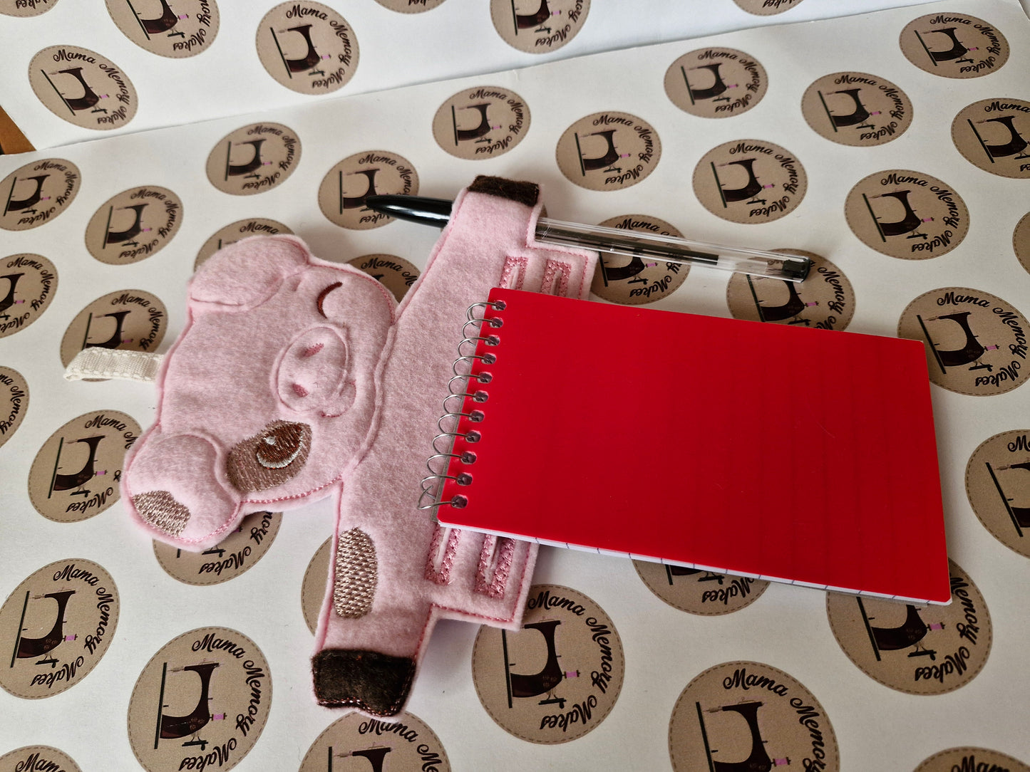 pig notebook holder