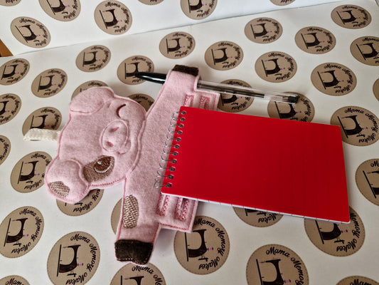 pig notebook holder