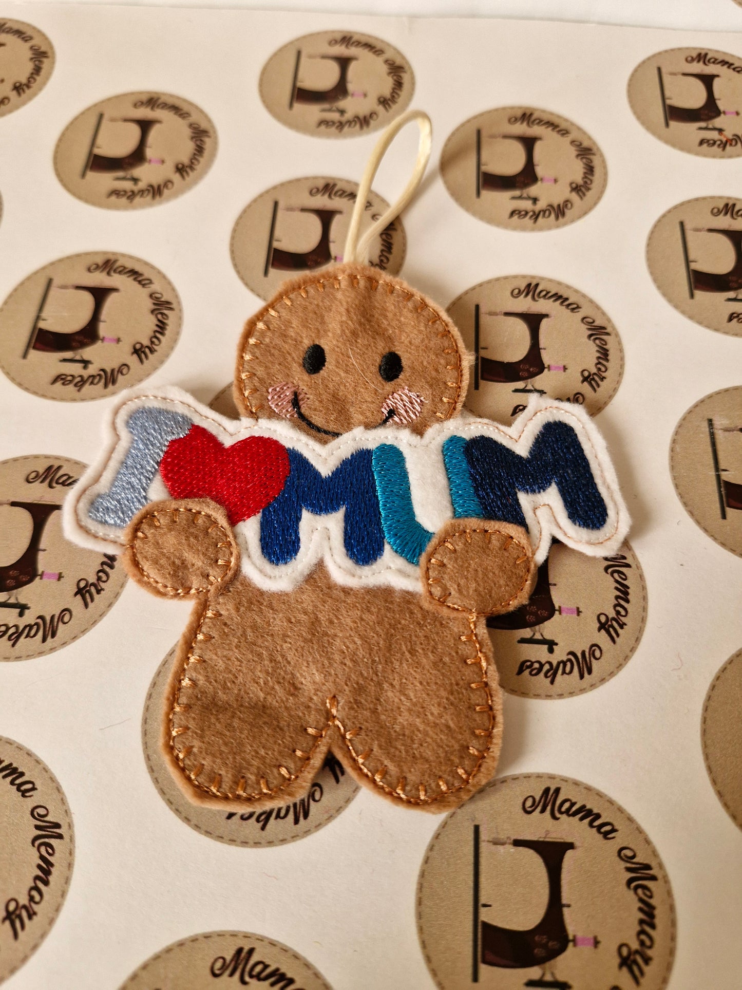 Gingerbread decoration, love mum