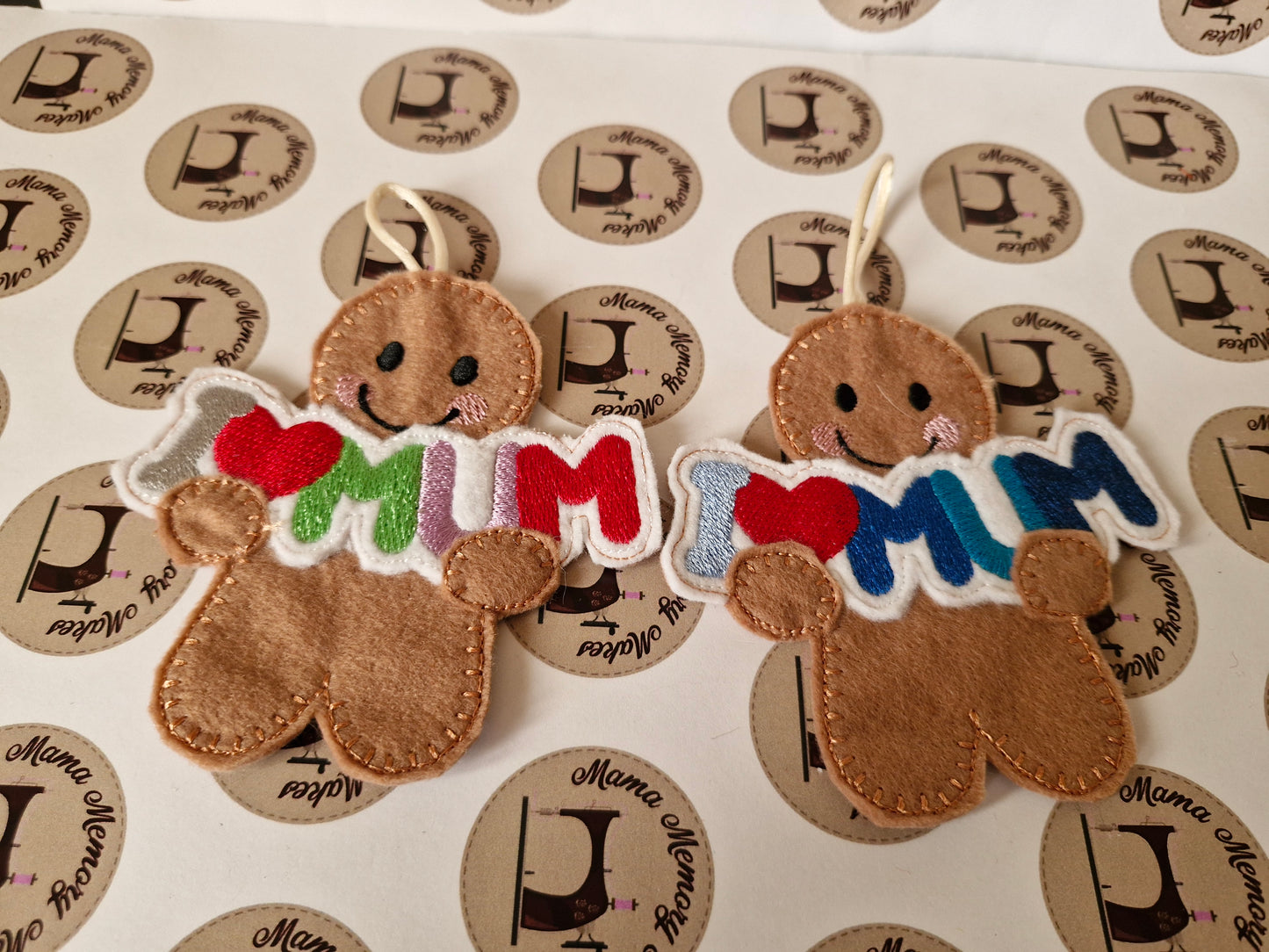 Gingerbread decoration, love mum