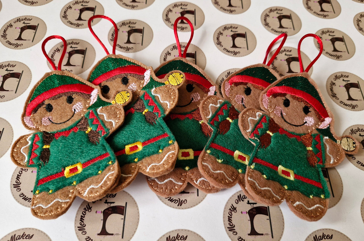 Girl Elf christmas decoration
