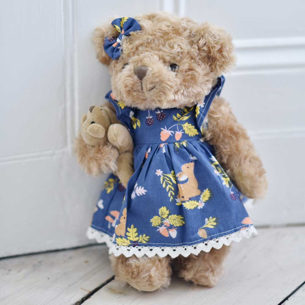 Woodland Print Teddy Bear