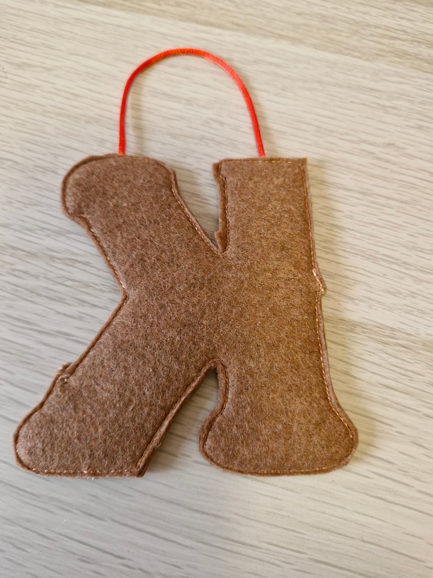 Gingerbread letter K