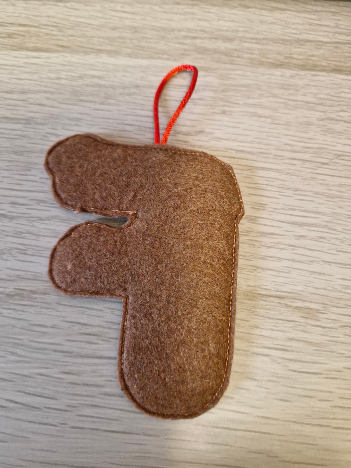 Gingerbread letter F