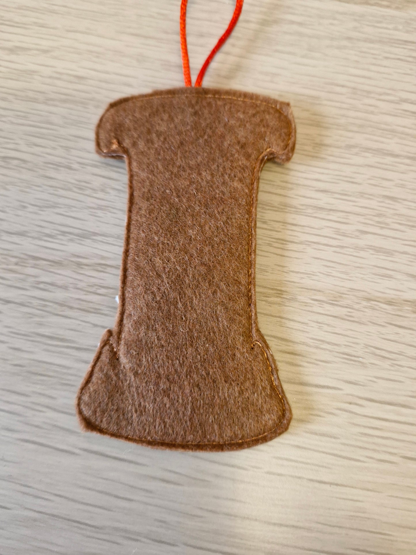 Gingerbread letter I