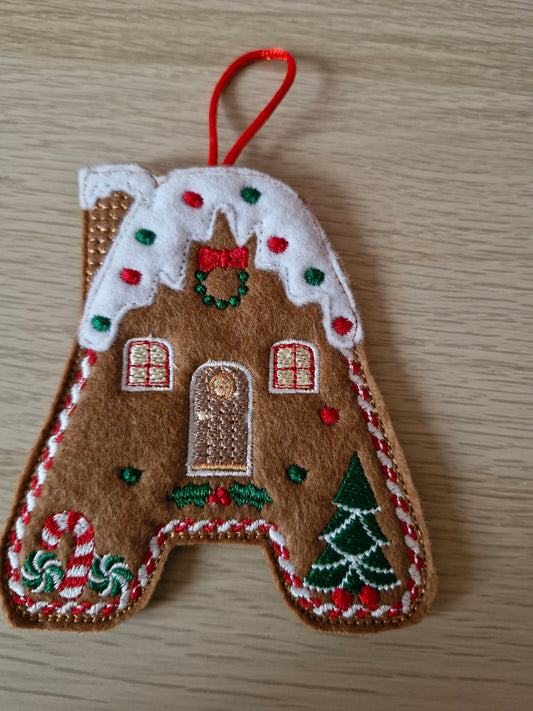 Gingerbread letter A