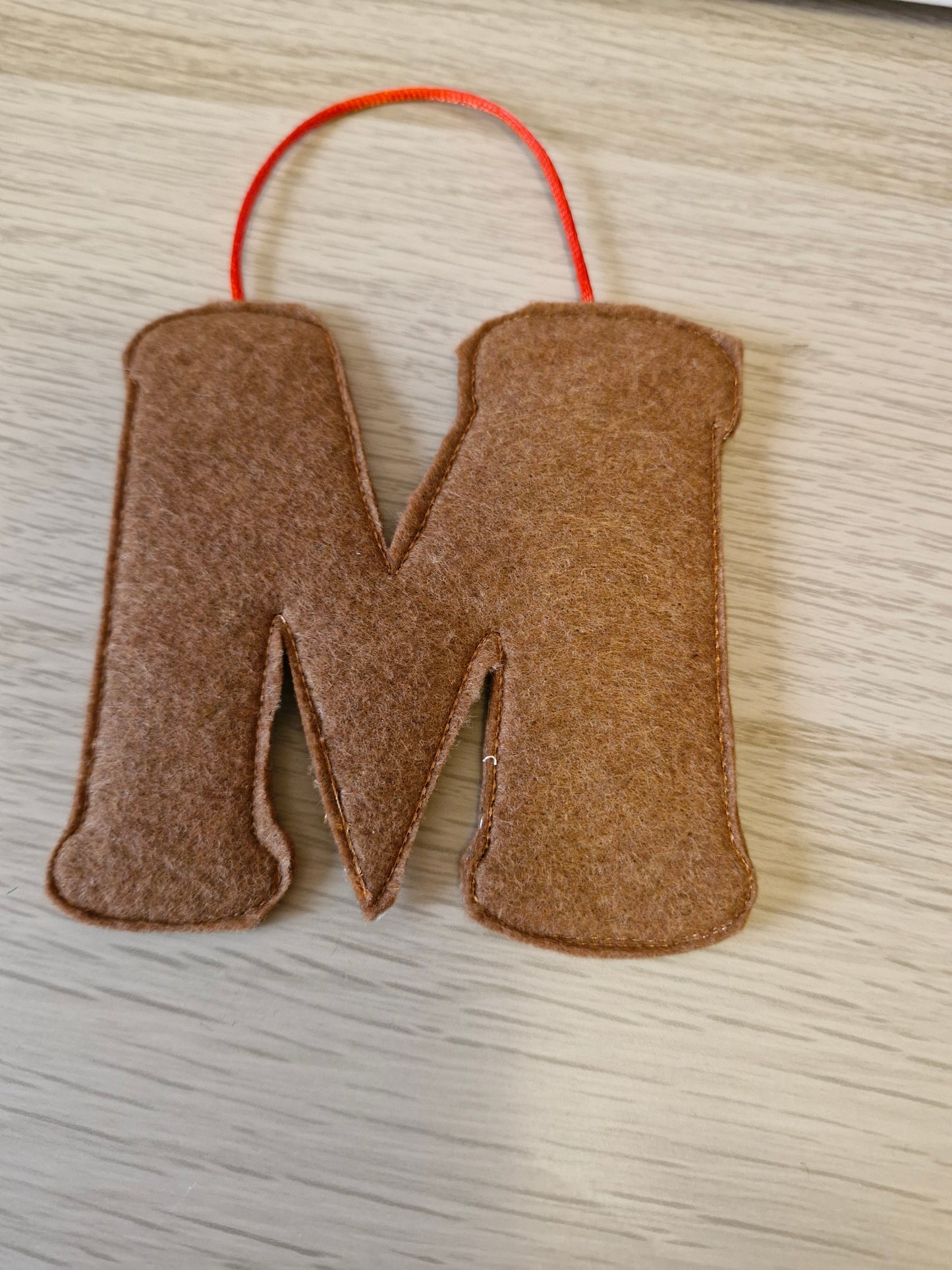 Gingerbread letter M