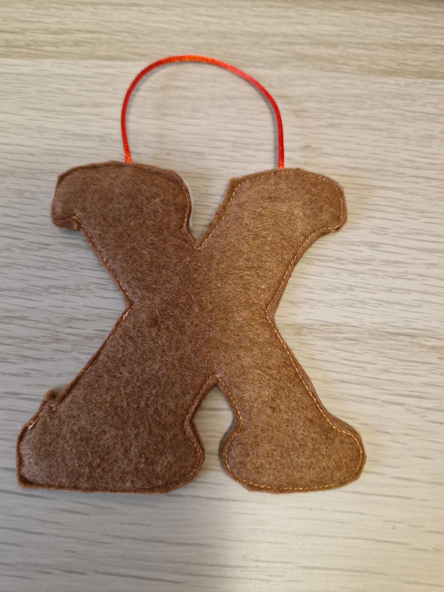 Gingerbread letter X