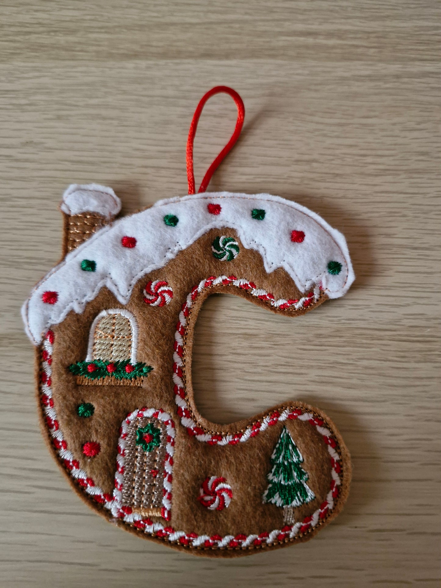 Gingerbread letter C